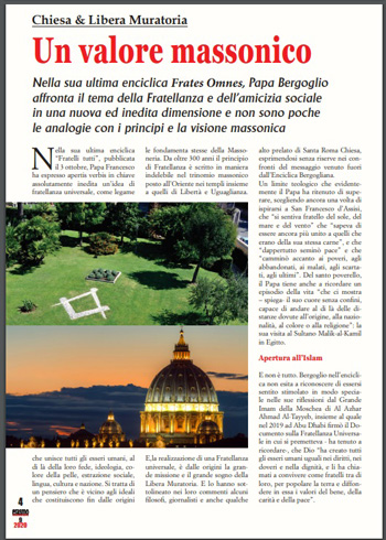 Italian Masonry praises Fratelli tutti 1